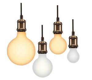 <span class=keywords><strong>Globel</strong></span> G80 G95 G125. Bombilla de filamento LED sin parpadeo de la leche blanca de la bombilla de Edison E26 E27 Base - Product Image 3
