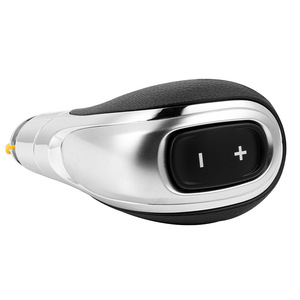 Poignée de levier de vitesses automatique Buick en cuir argenté, design ergonomique pour Buick Encore - Product Image 2