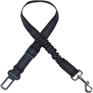 Correa de nailon con hebilla de 13-23 pulgadas, doble cinturón de seguridad ajustable, ecológico, arnés de seguridad para perros, correa de sujeción con gancho y clip para <span class=keywords><strong>coche</strong></span> - Product Image 1