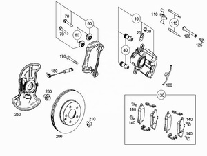 0074205920 ricambi Auto pastiglie freno anteriore per Mercedes Benz W221 S600 W218 AMG W204 per mangiato - Product Image 5