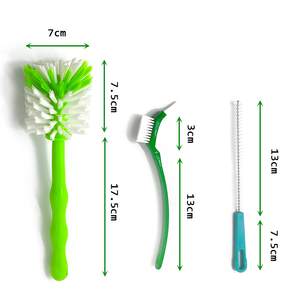 Lot de 3 brosses de nettoyage pour Thermomixer TM31 <span class=keywords><strong>TM5</strong></span> TM6 TM21 brosse à pot de mélange, brosse à couteau avec poils en nylon - Product Image 2