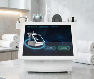 เครื่องฟื้นฟูผิวหน้าแบบตั้งโต๊ะ รุ่นใหม่ ปี 2026 เครื่องวิเคราะห์หนังศีรษะมัลติมีเดีย พร้อมเลนส์คู่ 200X 50X และระบบตรวจจับรังสียูวีเพื่อความงาม - Product Image 1