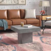 Nouveau style moderne Table basse carrée en béton Mobilier extérieur en fibre de béton