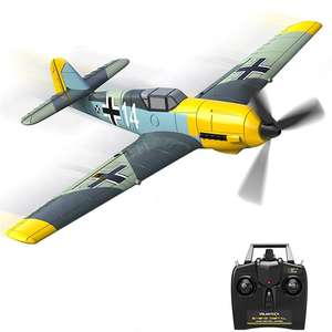 HOSHI <span class=keywords><strong>Volantex</strong></span>-Avion radiocommandé 4CH 2.4G400mm en mousse EPP pour garçons, modèle réduit d'avion radiocommandé de chasse, BF-109, 761 - Product Image 1