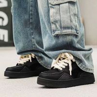 Baskets à lacets pour hommes, nouveau modèle tendance, style dreadlocks, décontractées, polyvalentes, à semelle épaisse, antidérapantes, rehaussantes