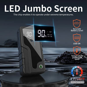 เครื่องจั๊มสตาร์ทรถยนต์12V + แบตเตอรี่สำรอง99800mAh 1000A แบตเตอรี่ฉุกเฉินอุปกรณ์เสริมรถยนต์ไฟ LED 12V สตาร์ทแบตเตอรี่รถยนต์ดีเซล - Product Image 4