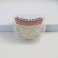 Nouvelle brosse de contour lymphatique pour le visage avec poils synthétiques, grattoir facial pour le contour, pour les soins des yeux et du cou, positionnement pratique de la poignée