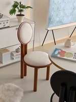 Chaise contemporaine en bois massif avec dossier et revêtement en velours imprimé - Chaise durable pour chambre à coucher, bureau à domicile, loisirs