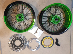 17 pulgadas 36 radios aleación bicolor Yz <span class=keywords><strong>125</strong></span> <span class=keywords><strong>Moto</strong></span> motocicleta radios ruedas Supermoto ruedas - Product Image 5