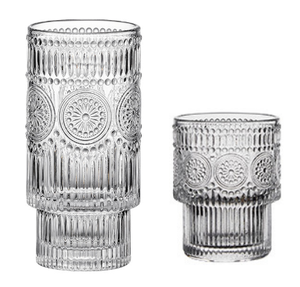 Vaso <span class=keywords><strong>de</strong></span> Vidrio Apilable Popular para Café, Estilo Highball, con Diseño <span class=keywords><strong>de</strong></span> Girasol, para Beber Jugo, con Relieve <span class=keywords><strong>de</strong></span> Flor <span class=keywords><strong>de</strong></span> la Suerte - Product Image 6