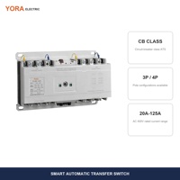 YORA CB Class ATS Automatic Transfer Switch Dual Power 3P 4P 125A 250A 400A 630A 800A Pusat Data Pompa Kebakaran Penggunaan Komersial