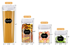 Kín đựng thức ăn nhà bếp Organizer 6 cái Gói Gạo ngũ cốc thực phẩm khô <span class=keywords><strong>container</strong></span> hộp không khí chặt chẽ nhựa thực phẩm lưu trữ <span class=keywords><strong>container</strong></span> Set - Product Image 5