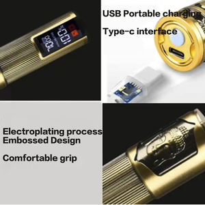 TZ-T014 Vintage T9 <span class=keywords><strong>tondeuse</strong></span> et tondeuses écran LCD 1200mah électrique 18650 batterie en alliage de zinc en acier inoxydable <span class=keywords><strong>3</strong></span>.7V - Product Image 5