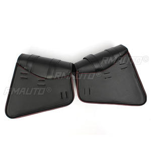 Une paire de sacoches universelles en cuir PU pour moto, sacoches de selle, pochettes pour Harley, imperméables - Product Image 4