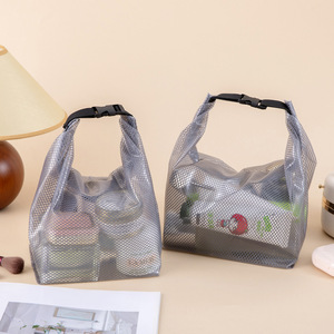 <b>Transparent</b> Waterproof Toiletry <b>Bag</b> Rectangle Gray Water Resistant Home Storage <b>Makeup</b> Organizer Summer 2024 - Product Image 1