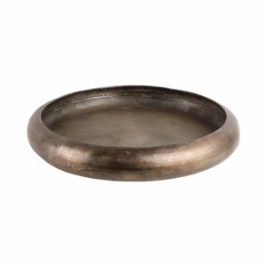 Ciotola rotonda in metallo per decorazione tavolino, centrotavola, accessorio decorativo per la casa e la cucina - Product Image 2