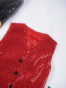 Ropa de Baile Latino para Niños y Niñas de 1 a 18 Años, Ropa Elegante, Chalecos de Color Sólido para Actuaciones en Escenario, Fiestas y Uso al Aire Libre - Product Image 3