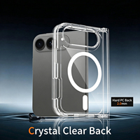 Funda Protectora para iPhone 18 Fold con Borde Elevado para la Cámara, Anillo Magnético Resistente, Compatible con Carga Inalámbrica, Transparente y Anti-caídas