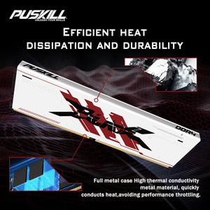 PUSKILL DDR4 Gaming 8GB 16GB 32GB 3200MHz 3600MHz XMP2.0 1.35V Mémoire RAM - Product Image 3
