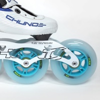 JIMENG JM001 OEM/ODM Patins à roulettes de vitesse professionnels pour adultes en fibre de carbone à 2 couches, 4 roues en alliage pour la course en extérieur