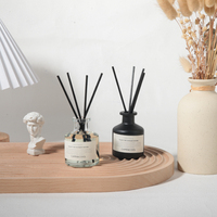 Diffuseur de parfum d'ambiance pour la maison et le bureau, avec bâtonnets d'huiles essentielles, désodorisant, ensemble diffuseur à roseaux pour la chambre, accessoires de salle de bain, décoration d'étagère