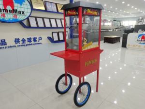 Máquina de Palomitas de Maíz Eléctrica HP-CC con Exhibidor y Calentador, Carrito para Palomitas, con Certificación CE - Product Image 3