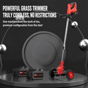 Cortacésped con Ruedas, Recortadora con Batería de Litio, Cargador para Jardín y Bosque, Recortadora de Malezas PICUSGC1 48V Inalámbrica, Proporciona Potencia - Product Image 5