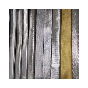 Flame Resistant Fabric Compounded With Aluminum Glass Fiber Fabric heat radiation aluminized fabric For Proximity Sui