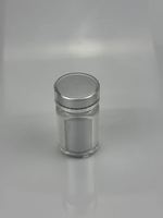 Bouteille en acrylique à double paroi épaisse, de qualité alimentaire, sans BPA, vide, pour pilules, comprimés, poudre, emballage de luxe pour compléments alimentaires