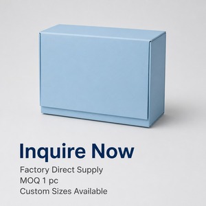 Caja de Regalo Rígida Personalizada Azul Bebé con Cierre Magnético y Tapa con Bisagras, Inserto de Dos Compartimentos, Venta al por Mayor Directa de Fábrica para Minoristas - Product Image 6