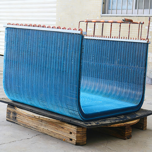 Échangeur de chaleur en forme de U avec serpentin en cuivre et ailettes en aluminium hydrophiles <span class=keywords><strong>pour</strong></span> climatiseur et pompe à chaleur HVAC - Product Image 5