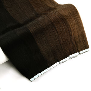 Cómodas extensiones de cinta de cabello Remy chino usable con bordes suaves Trama única - Product Image 6