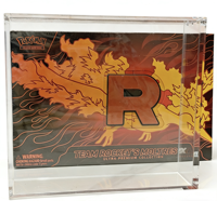 Étui de protection en acrylique moderne avec couvercles magnétiques amovibles pour cartes TCG Pokémon Moltres UV Anti PKMN UPC