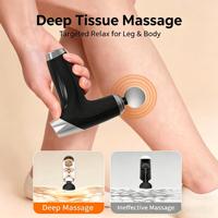 Mini pistolet de massage avec 4 têtes de massage interchangeables, puissant masseur musculaire pour la relaxation, machine de massage par percussion des tissus profonds