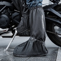 Couvre-bottes de pluie imperméables pour moto, haute protection, antidérapants et réfléchissants