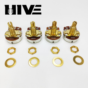 Potenciómetros HIVE <span class=keywords><strong>de</strong></span> Aleación <span class=keywords><strong>de</strong></span> Aluminio para Guitarra, Eje Lineal <span class=keywords><strong>de</strong></span> 18mm A/B 250K/500K, para Volumen y Tono en Guitarras Eléctricas y Bajos - Product Image 5