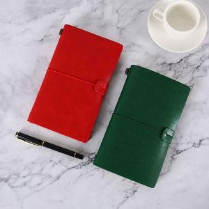 Personalized Hardcover Leather Cover <b>A6</b> Traveler Planner Organizer Custom <b>Diary</b> Agenda Refillable Reusable Gift Notebook 80 - Product Image 2