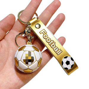 Llavero de Goma de la Copa <span class=keywords><strong>Mundial</strong></span> de Fútbol 2026, Artículos para Fanáticos, Mascota de Dibujos Animados, Colgante Plegable - Product Image 2