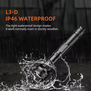 36W Ultra-Bright L3 <b>LED</b> <b>Flashlight</b> High Power 10000LM IP44 Waterproof Zoomable P90 Spotlight Tail Switch for HuntingWholesale - Product Image 2