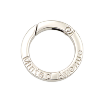 Klip Aksesoris Tas Jinzi Model 8388 Kualitas Tinggi 13mm 17mm 19.6mm 26.5mm 30mm 38mm Logam Mewah Logo Terukir Kustom Cincin O Pegas