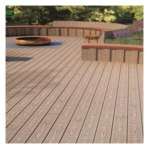 Waterproof WPC Outdoor <b>Decking</b> Board 3D Wood Plastic Composite Garden Pool Woodgrain Flooring Decks - Product Image 4