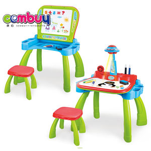 Eğitim öğrenme 2 in 1 projeksiyon çizim masası çocuk oyuncakları projektör yazı tahtası - Product Image 1