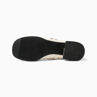 Chaussures Mary Jane pour femmes en cuir verni à talon carré avec nœud et logo personnalisé, fabrication OEM/ODM, faible MOQ, vente en gros pour le bureau et les tenues décontractées