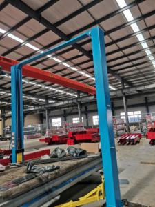 Lève-voiture hydraulique à deux colonnes DAYAG DY-QJY4DB, double cylindre, capacité de 4 tonnes, certifié CE, hauteur de levage de plus de 72,8 pouces, vérin à roulettes aligné - Product Image 2