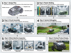 หุ่นยนต์ตัดหญ้าอัจฉริยะ ระบบ AI Vision หลบหลีกสิ่งกีดขวาง เครื่องตัดหญ้าอัตโนมัติ สำหรับการดูแลสวนสมัยใหม่ รุ่น V615 - Product Image 3