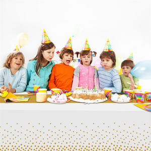 <span class=keywords><strong>Mantel</strong></span> Rectangular con Puntos Blancos y Dorados, Cubierta <span class=keywords><strong>de</strong></span> Mesa Desechable <span class=keywords><strong>de</strong></span> Plástico PE, Artículos <span class=keywords><strong>de</strong></span> Decoración para Fiestas <span class=keywords><strong>de</strong></span> Cumpleaños - Product Image 4