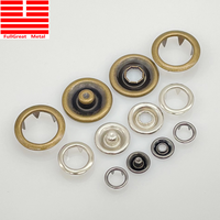 Besi tahan karat 9.5mm 11mm kancing jepret logam pakaian bayi jaket berongga kancing jepret aksesoris jahit