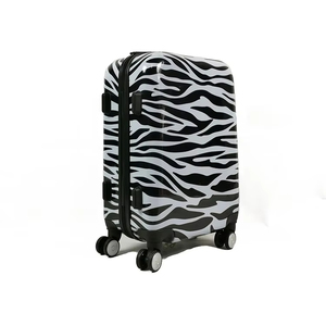 Wholesale Luxury Fashion Hard Case Spinner <strong>Suitcase</strong> <strong>Black</strong> White Zebra Pattern Carry on Pc Luggage Set Eco-Friendly - Product Image 4