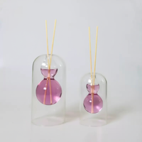 Diffuseur d'arômes en verre de forme personnalisée créative avec bâtonnets en bois