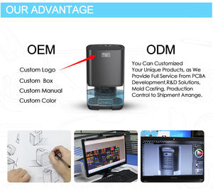 Ventilateur d'humidificateur de refroidisseur d'<span class=keywords><strong>air</strong></span> personnel OEM/ODM 2-en-1 avec lumière de 7 couleurs, minuterie 3 vitesses 2H/4H, protection contre le manque d'eau pour les voitures - Product Image 2